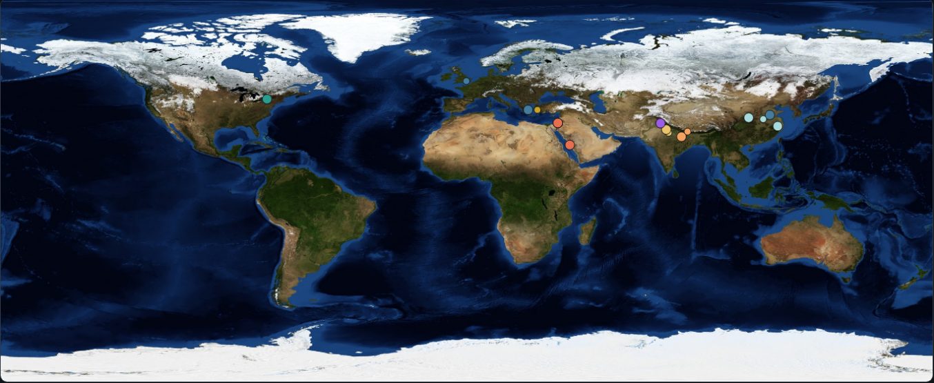 Scripture from Space: where the world's scriptures were composed.
